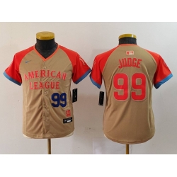 Youth American League 99 Aaron Judge Cream 2024 All Star Limited Stitched Jersey 4