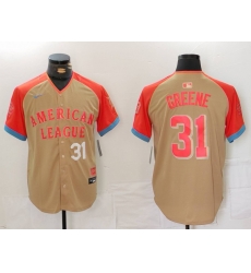 Men American League 31 Riley Greene Cream 2024 All Star Limited Stitched Baseball Jersey 3