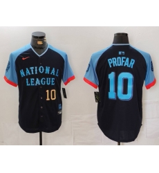 Men National League 10 Jurickson Profar Navy 2024 All Star Limited Stitched Baseball Jersey 1