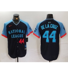 Men National League 44 Elly De La Cruz Navy 2024 All Star Limited Stitched Baseball Jersey 1