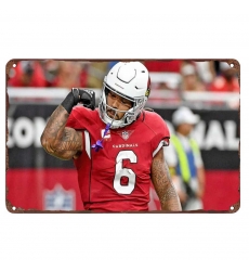 Arizona Cardinals Aluminum Sign 12x8 Inch James Conner 001