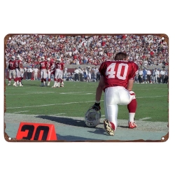 Arizona Cardinals Aluminum Sign 12x8 Inch Pat Tillman 004