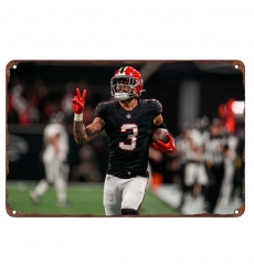 Atlanta Falcons Aluminum Sign 12x8 Inch Jessie Bates III 001