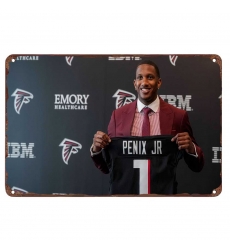 Atlanta Falcons Aluminum Sign 12x8 Inch Michael Penix Jr. 001