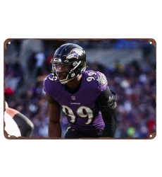 Baltimore Ravens Aluminum Sign 12x8 Inch Odafe Oweh 001