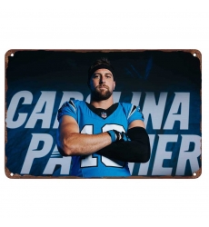 Carolina Panthers Aluminum Sign 12x8 Inch Adam Thielen 001