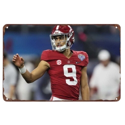 Carolina Panthers Aluminum Sign 12x8 Inch Bryce Young 003