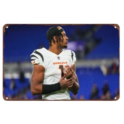 Cincinnati Bengals Aluminum Sign 12x8 Inch Ja'Marr Chase 002