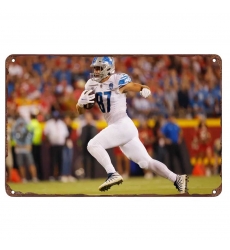 Detroit Lions Aluminum Sign 12x8 Inch Sam LaPorta 004