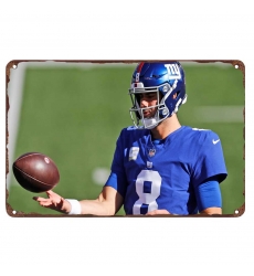 New York Giants Aluminum Sign 12x8 Inch Daniel Jones 003