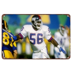 New York Giants Aluminum Sign 12x8 Inch Lawrence Taylor 004