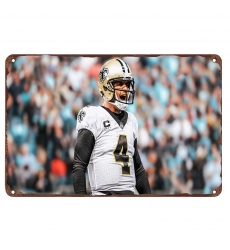 New Orleans Saints Aluminum Sign 12x8 Inch Derek Carr 002