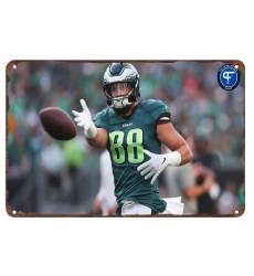 Philadelphia Eagles Aluminum Sign 12x8 Inch Dallas Goedert 001