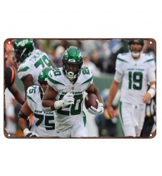 New York Jets Aluminum Sign 12x8 Inch Breece Hall 006