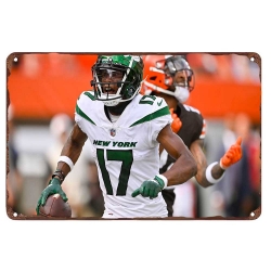 New York Jets Aluminum Sign 12x8 Inch Garrett Wilson 001