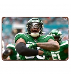 New York Jets Aluminum Sign 12x8 Inch Quinnen Williams 001