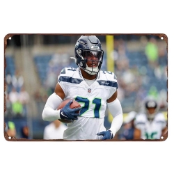 Seattle Seahawks Aluminum Sign 12x8 Inch Devon Witherspoon 003