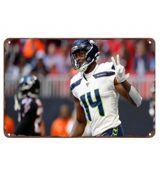 Seattle Seahawks Aluminum Sign 12x8 Inch Dk Metcalf 003