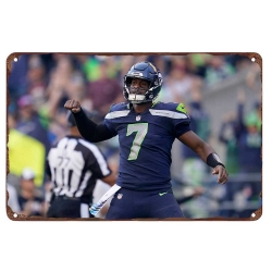 Seattle Seahawks Aluminum Sign 12x8 Inch Geno Smith 005