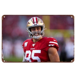 San Francisco 49ers Aluminum Sign George Kittle 006