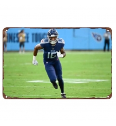 Tennessee Titans Aluminum Sign 12x8 Inch Treylon Burks 001