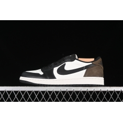 AIR JORDAN 1 LOW WHITE BLACK PALOMINO CZ0790 102