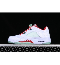 AIR JORDAN 5 LOW WHITE GREEN RED GREY 1551183