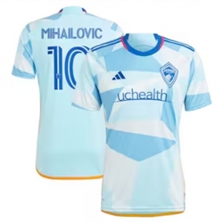 Men Colorado Rapids Djordje Mihailovic 2024 25 Away Replica Light Blue