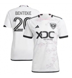 Men D.C. United Christian Benteke 2023 24 Away Replica White