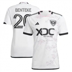 Men D.C. United Christian Benteke 2023 24 Away Replica White