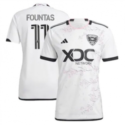 Men D.C. United Taxi Fountas 2023 24 Away Replica White