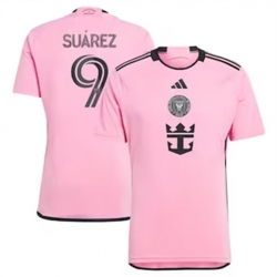 Men Inter Miami CF Luis Suarez 2024 25 Home Replica Pink