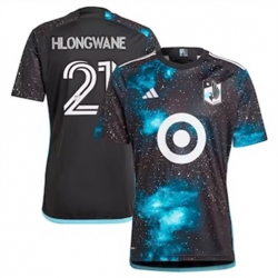 Men Minnesota United FC Bongokuhle Hlongwane 2024 25 Home Replica Black