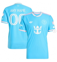 Men's Inter Miami CF adidas Originals Blue 2025 Third Authentic Custom Jersey Men's Inter Miami CF adidas Originals Blue 2025 Third Authentic Custom Jersey