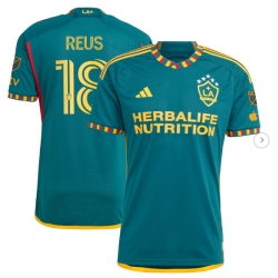 Mens LA Galaxy Marco Reus adidas Green 2024 LA Kit Authentic Player Jersey