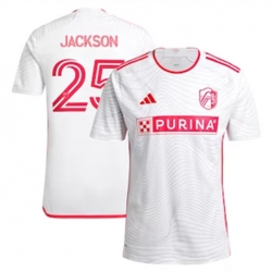 Men St. Louis City SC Aziel Jackson 2024 25 Away Replica White