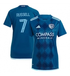 Men Sporting Kansas City Johnny Russell 2024 25 Away Replica Navy