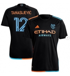 Men's New York City FC Strahinja Tanasijevic adidas Black 2024 24 7 Kit Replica Player Jersey Men's New York City FC Strahinja Tanasijevic adidas Black 2024 24 7 Kit Replica Player Jersey