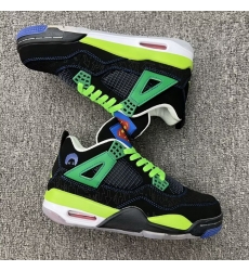 Men Nike Air Jordan 4 Black Green Shoes 2650124 Men Nike Air Jordan 4 Black Green Shoes 2650124