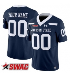 Men Jackson State Tigers ACTIVE PLAYER Custom Navy 2026 F U S E Vapor Limited Stitched Football Jersey Men Jackson State Tigers ACTIVE PLAYER Custom Navy 2026 F U S E Vapor Limited Stitched Football Jersey