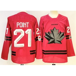 Men Canada Hockey 21 Brayden Point Red Stitched Jersey
