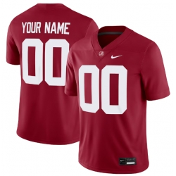 Alabama Crimson Tide Red Vapor Limited Custom Jersey All Stitched Crimson