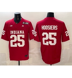 Men Indiana Hoosiers 25 Hoosiers Red F U S E 2026 Patch Stitched Football Jersey Men Indiana Hoosiers 25 Hoosiers Red F U S E 2026 Patch Stitched Football Jersey