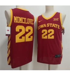 Men Iowa State Cyclones 22 Milan Momcilovic Maroon Stitched Jersey Men Iowa State Cyclones 22 Milan Momcilovic Maroon Stitched Jersey