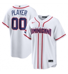 Men Dominican Republic Baseball Active Player Custom White 2026 World Baseball Classic Home Stadium Stitched Jersey