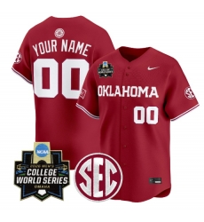 Men Oklahoma Sooners Active Player Custom Crimson SEC 2026 World Series Patch Vapor Premier Limited Stitched Jersey Men Oklahoma Sooners Active Player Custom Crimson SEC 2026 World Series Patch Vapor Premier Limited Stitched Jersey