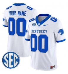 Custom Men Kentucky Wildcats White Vapor Limited Stitched Jersey Custom Men Kentucky Wildcats White Vapor Limited Stitched Jersey