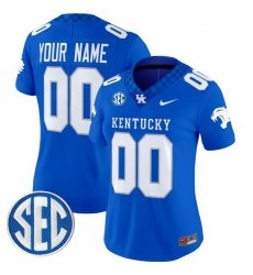 Custom Women Kentucky Wildcats Royal Vapor Limited Stitched Jersey Custom Women Kentucky Wildcats Royal Vapor Limited Stitched Jersey