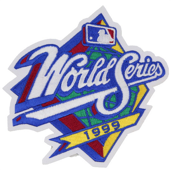 Women 1999 MLB World Series Logo Jersey Patch Atlanta Braves vs. New York Yankees Biaog