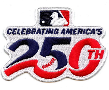 Men Cleveland Indians Celebrating America 250th annivesary Patch Biaog